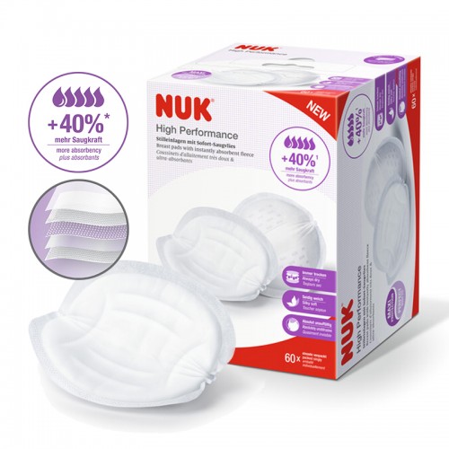 NUK High Performance Breast Pads 60/box